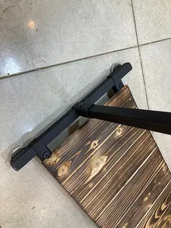 رگال لباس ساده کف چوب فلزی مشکی C101