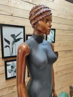 مانکن زنانه مشکی طرح چوب