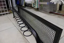 رگال لباس دیواری توری خور فلزی مشکی طول 100 سانتیمتر