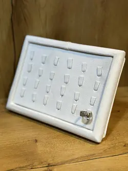 مانکن سینی انگشتر تخت 24 گیره سفید JM138