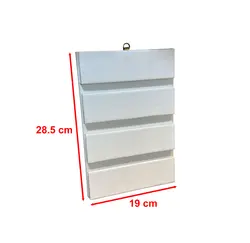 استند آویز گوشواره دیواری سفید JM140