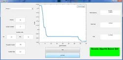 برنامه نوشته شده الگوریتم بهینه سازی ژنتیک (Genetic Algorithm) در GUI نرم افزار MATLAB