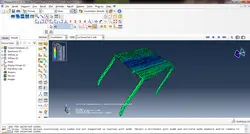 فایل آنالیز استاتیکی غیرخطی قاب صلب با سقف عرشه فولادی مدلسازی شده با المان Solid در نرم افزار ABAQUS