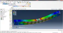 فایل مدل ABAQUS تیر بتنی تقویت شده با پلیت فلزی