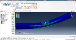 فایل مدل ABAQUS تیر بتنی تقویت شده با پلیت فلزی
