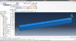 فایل مدل ABAQUS تیر بتنی تقویت شده با پلیت فلزی