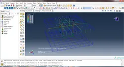 فایل مدل ستون به همراه صفحه ستون و پی منفرد در نرم افزار ABAQUS