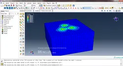 فایل مدل ستون به همراه صفحه ستون و پی منفرد در نرم افزار ABAQUS