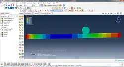 فیلم آموزشی مدلسازی تیر فولادی تحت اثر بار متحرک در نرم افزار ABAQUS