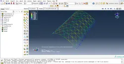 فیلم آموزشی بررسی رفتار سازه چلیکی تک لایه در نرم افزار ABAQUS