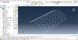 فیلم آموزشی بررسی رفتار سازه چلیکی تک لایه در نرم افزار ABAQUS