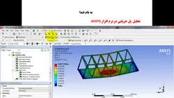 فیلم آموزشی تحلیل پل خرپایی در نرم افزار ANSYS