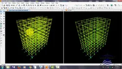 فیلم آموزشی مدل سازی میراگر ویسکوز در سازه 8 طبقه بتنی تحت آنالیز تاریخچه زمانی غیرخطی در نرم افزار SAP2000