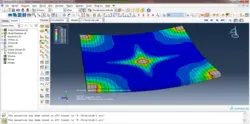 فایل مدل غیر خطی دال بتن آرمه در نرم افزار ABAQUS