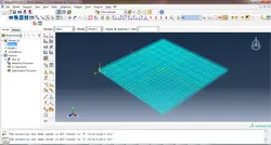فایل مدل غیر خطی دال بتن آرمه در نرم افزار ABAQUS