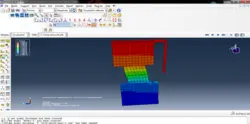 فایل مدلسازی آنالیز استاتیکی غیر خطی دیواربرشی  کوپله  مدلسازی شده با المان Solid در نرم افزار ABAQUS
