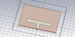 طراحی آنتن دیپل با تغذیه CPW در نرم افزار CST