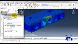 فیلم آموزشی آنالیز استاتیکی غیر خطی  سقف کوبیاکس در نرم افزار ABAQUS