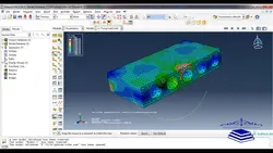 فیلم آموزشی آنالیز استاتیکی غیر خطی  سقف کوبیاکس در نرم افزار ABAQUS