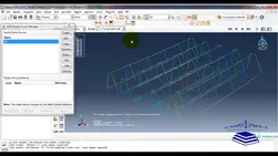 فیلم آموزشی آنالیز استاتیکی غیر خطی  سقف کوبیاکس در نرم افزار ABAQUS