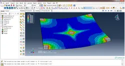 فیلم آموزشی آنالیز استاتیکی غیر خطی دال بتن آرمه مدلسازی شده با المان Solid در برنامه ABAQUS