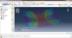 فیلم آموزشی آنالیز استاتیکی غیر خطی دال بتن آرمه مدلسازی شده با المان Solid در برنامه ABAQUS