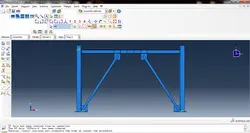 فایل مدلسازی قاب مهاربندی شده برون محور(EBF) در نرم افزار ABAQUS