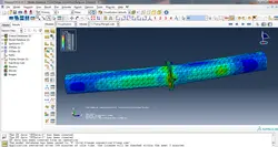 فیلم آموزشی، آنالیز استاتیکی غیرخطی تیر با اتصال پیچی فلنجی مدلسازی شده با المان Solid در نرم افزار ABAQUS