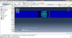 فیلم آموزشی، بررسی رفتار بار-جابجایی اتصال پیچی تیر به ستون  مدلسازی شده با المان Solid در نرم افزار ABAQUS