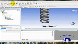 فیلم آموزشی مدلسازی فنر تحت بار سیکلیک در نرم افزار Ansys