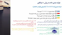 فیلم آموزشی، معرفی روش خوشه بندیkmeans  با پیاده سازی یک مثال تئوری در محیط MATLAB