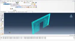 مدل دیوار برشی فولادی در نرم افزار ABAQUS