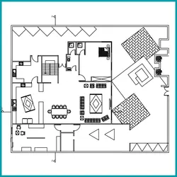 طراحی پلان ویلا مسکونی (پروژه تمرین معماری)