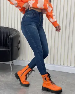 شلوار جین جذب سوپرکش ترک قد 90 و 95 و 100