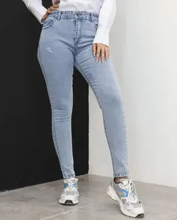 شلوار جین جذب برفکی (اسیدی-سنگ خشک) سوپرکش ترک