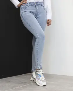 شلوار جین جذب برفکی (اسیدی-سنگ خشک) سوپرکش ترک