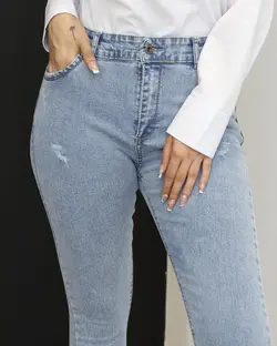 شلوار جین جذب برفکی (اسیدی-سنگ خشک) سوپرکش ترک