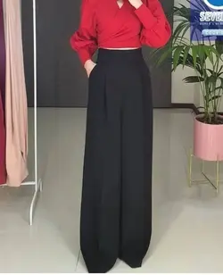 شلوار پارچه ای مازراتی بگی مشکی/طوسی/کرم/سفید