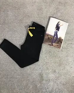 شلوار لی مشکی زنانه ترک فول کش قد 90 و 95 و 100