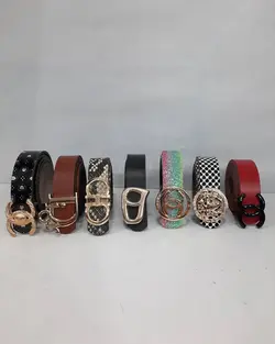 کمربند زنانه چرم مصنوعی عرض 2.5 سانت