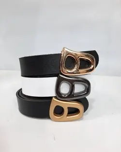 کمربند زنانه چرم مصنوعی عرض 2.5 سانت