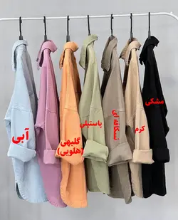 شومیز کتان بهاره قد 75 رنگبندی فری سایز
