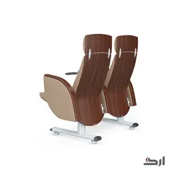 آمفی تئاتر دو نفره با دسته مشترک و پایه پرتابل و کف تاشو ۲۹۱۰