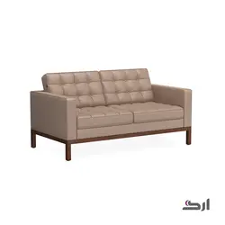 مبل اداری دو نفره فلورنس با پایه چوبی ۴۰۳۲W