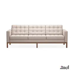 مبل اداری سه نفره فلورنس با پایه چوبی ۴۰۳۴W