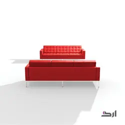 مبل اداری سه نفره فلورنس با پایه فلزی ۴۰۳۴M