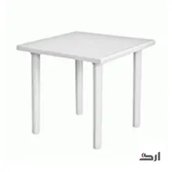 میز پلاستیکی 85*85 چهار پایه لوله ای پلاستیک 509