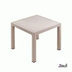 میز مربع بوستون حصیری 90*90