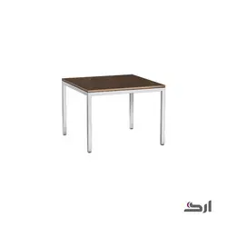 میز مربع(۶۰*۶۰)با پایه فلزی با صفحه چوب ۵۰۱۹MW