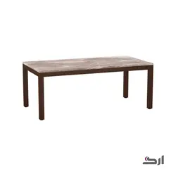 جلو مبل مستطیل(۵/ ۵۷ * ۱۱۵)با پایه چوبی با صفحه سنگ ۵۰۲۰WS